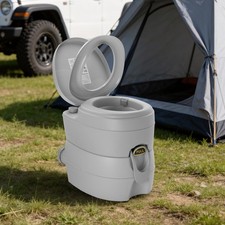 20L Camping Portable, Detachable Toilet Removable, for In/Outdoor Potty Commode