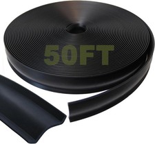 1 Inch RV Vinyl Trim Molding Insert 50FT Screw Cover Weather Stripping Black