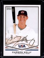 2011 Topps USA Baseball Gold Ink Auto Carson Kelly Cubs 08/25 #USA-A56