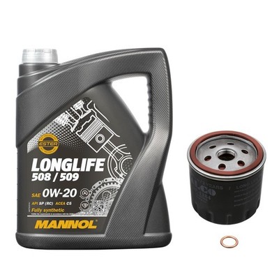 (13,56 EUR/l) Ölfilter + 0W-20 Motoröl 50800 für 1.5 TSI Golf 7 Leon Octavia