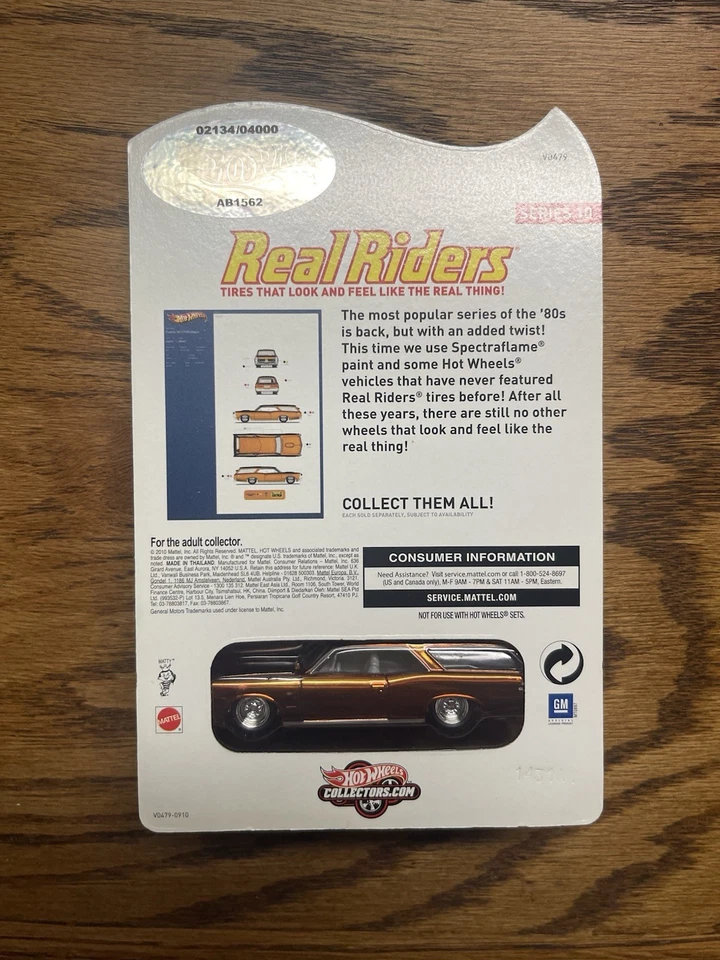 Hot Wheels RLC REAL RIDERS SERIE 10 CUSTOM 66 GTO WAGON #1901 *NUEVO* Foto 2 de 4