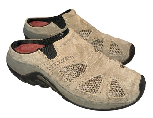 Merrell Shoes Womens 7.5 Jungle Slide Ventilator Mule Brown Slip On Closed Toe - 第 1/9 張圖片