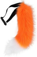 Faux Fur Fox Costume Cat Tail Cosplay Halloween Christmas Party Costume, One Siz