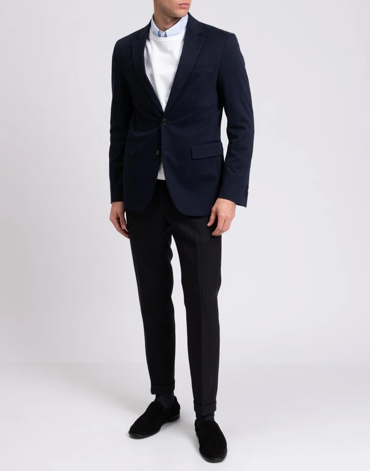 RRP €534 DONDUP Blazer Jacket IT46 US36 S Cashmere Blend Blue Made in Italy - Image 2 of 4