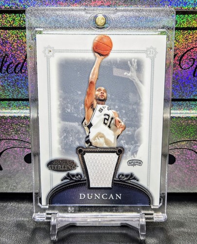 Tim Duncan Game Used Jersey Patch / Lot All Star SA Spurs HOF Multi Patch WFU SP - Picture 12 of 15