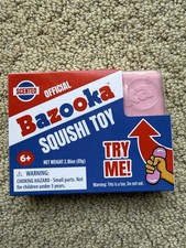 Bazooka Gum Squishy Toy Scented, Block of Gum Squeeze Fidget AUTHENTIC FREE SHIP