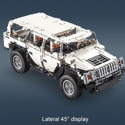 Cada 575 Teile Warrior H2 Ferngesteuertes Auto LED Bausteine City Rennwagen