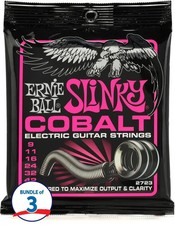 Ernie Ball 2723 Super Slinky Cobalt Electric Guitar Strings - .009-.042 3-pack