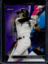 2021 Topps Finest Nick Madrigal RC Purple Refractor Rookie #/250 White Sox