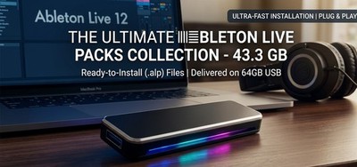 43.3 GB COMPLETE ABLETON LIVE LIBRARY PACKS COLLECTION ON PREMIUM USB PEN DRIVE