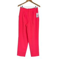 A New Day Women's High Waisted Slim Stretch Tapered Leg Pants Size 4 Coral NWT