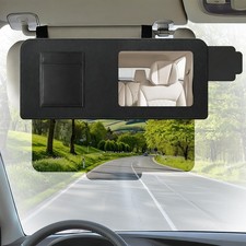 Car Visor Extender with Mirror  Polarized UV400 Lens   2-in-1 Sun Blocker  M