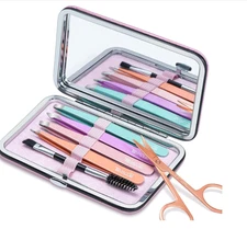 TsMADDTs Tweezers for Women Facial Hair - Precision Tweezers Set with Travel ...