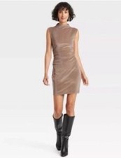 a new day Women s Mini Dress Scalloped Neckline Sleeveless Size M