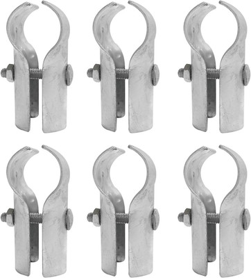 Chain Link Fence End Rail T Clamps,Panel T Clamps for 1-3/8'' OD Pipe, Fence Brac