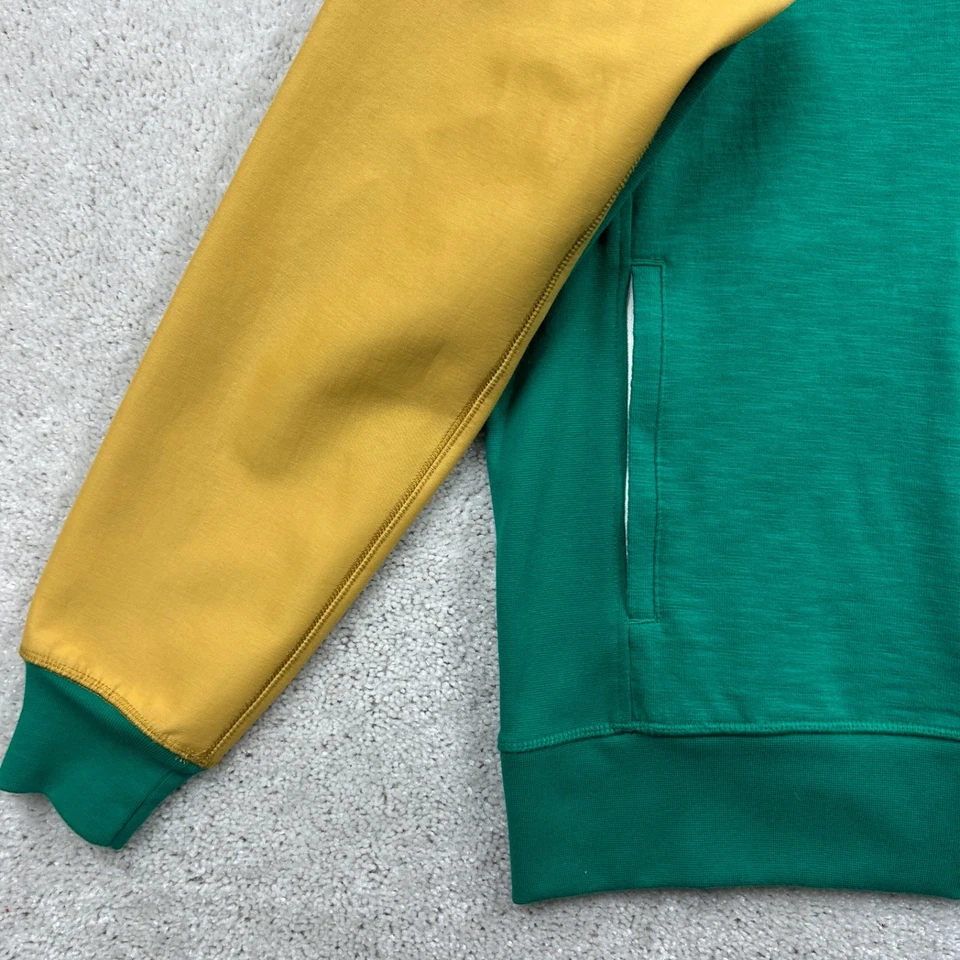 Sudadera con Capucha Burton Adulto Talla Mediana Verde Amarillo Cremallera Completa Resistente al Agua Brazos/Capucha Foto 2 de 4