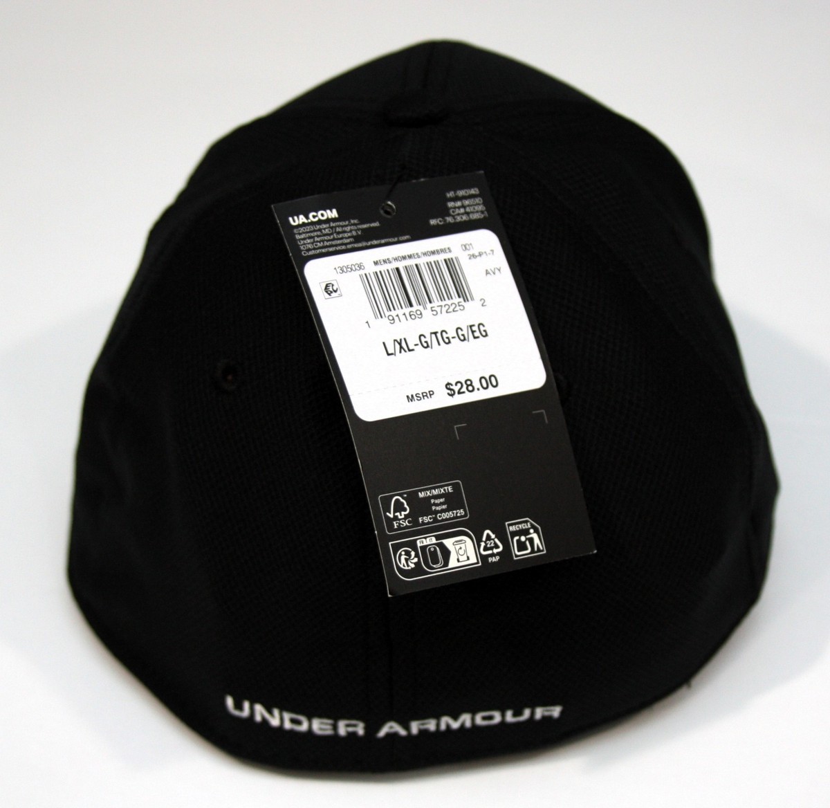 とと 3タイトル Under Armour UA Blitzing 3.0 Stretch Fit Hat L/XL Black/White NEW