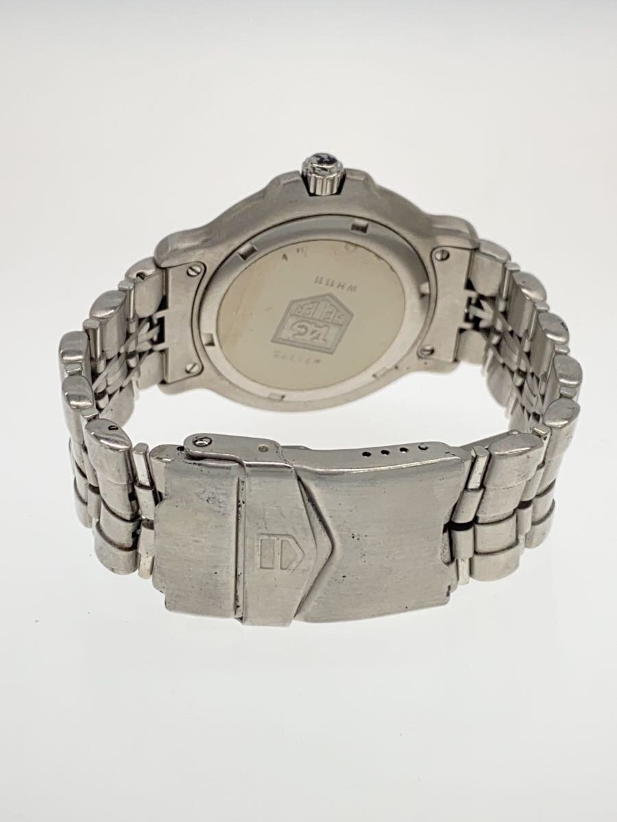 TAGHeuer 6000 Series Quartz Watch Analog Stainless WHT SLV wh1111 image 5