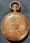 Elgin 0s 15j Hunter Gr 129 Pansy Pocket Watch PL Salem VA & Engraved Case Runs