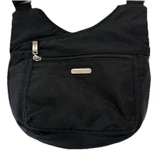 Baggallini Crossbody Charlotte Criss Cross Purse Satchel Adjustable Black *Read