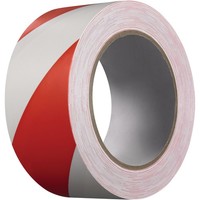 Warnband Extra 339 Pvc Rot/Weiß L.33M B.50Mm Rl.Kip Markierband Klebeband