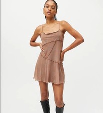 Urban Outfitters Moxie Mesh Mini Slip Dress Sz M