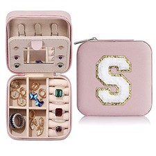 Valentines Day Gifts for Teen Girls Kids - Travel Jewelry Case for S Pink