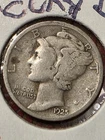 "BUY IT NOW"  1925-P Mercury Dime - Actual SILVER Coin VERY GOOD (VG) BUY IT NOW