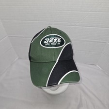 NEW YORK JETS Black & Green Adjustable Cut & Sew Hat Cap NFL Team Apparel