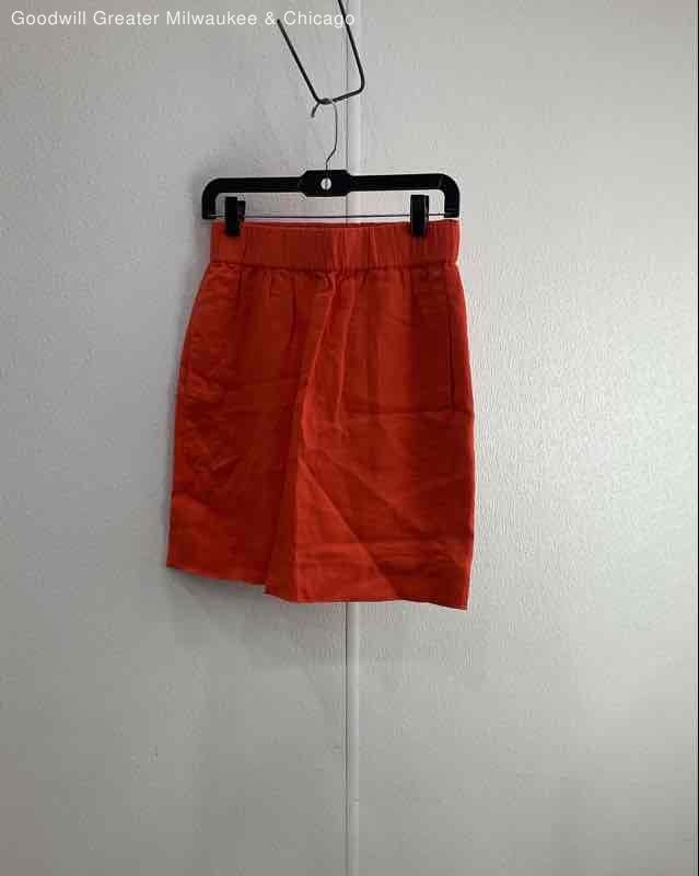 NWT Women's Orange j crew skirt Size PS