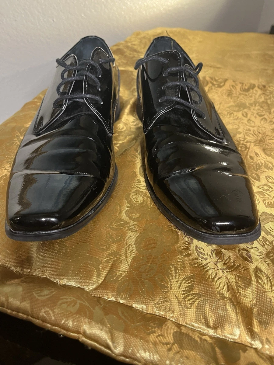 Calvin Klein Oxford Patent Leather Dress Shoes for Men for  display picture 2