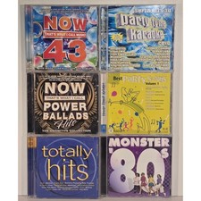 NOW 43 Totally Hits Monster 80s Power Ballads Party Karaoke CD Lot of 6