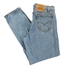 VTG Levis Orange Tab Mens 550 Relaxed Tapered Jeans 32x32 Blue