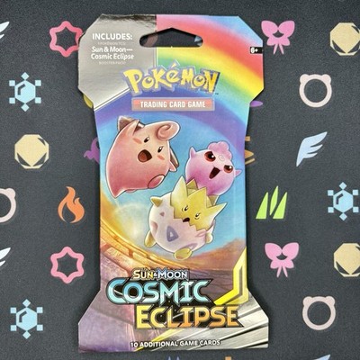Cosmic Eclipse Sleeved Booster Pack Pokemon TCG Sun & Moon Baby Trio