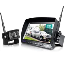 Wireless Backup Camera System Kit 7'' Monitor Reverse Rear View Camera W01