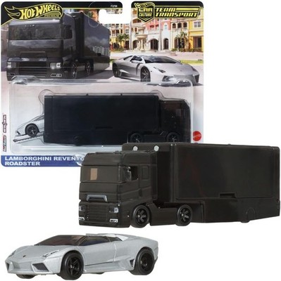 Mattel 1:64 Hot Wheels Team Transport Lamborghini Reventon Flipsider Hauler Neu