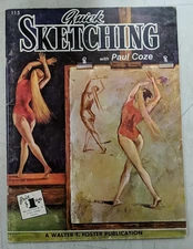 Quick Sketching With Paul Coze, Walter Foster Pub VTG