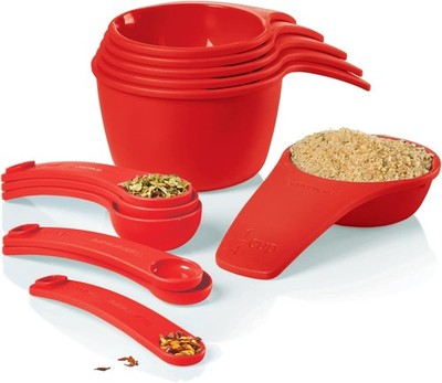 TUPPERWARE Brand Measuring Mates Set - 6 Measuring Cups + 6 Spoons -