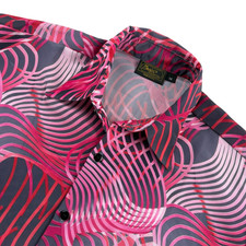 VTG Monzini Collective Psychedelic L/S Button-Down Shirt Multicolor   USA   M