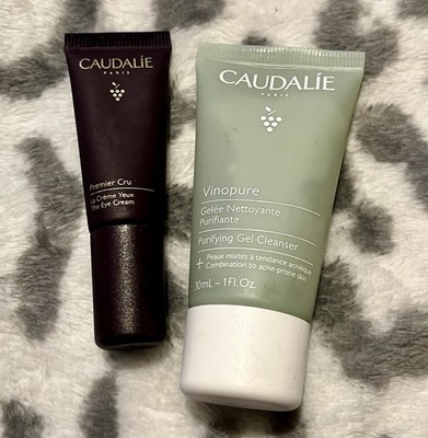 Caudalie Paris Skincare Duo -The Eye Cream & Vinopure Purifying Gel Cleanser NEW