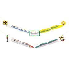 Popondetta Railway Goods Shinkansen & Railroad Sign Garland
