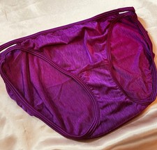 Vtg Purple Vassarette Nylon String Bikini Panty 7