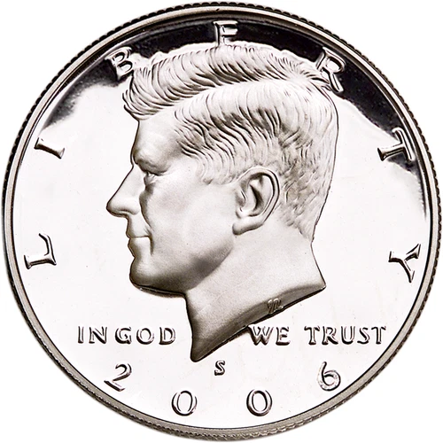 2006 -S Kennedy half dollar Gem DCAM Proof 90% Silver