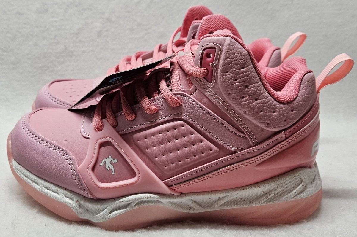 AND1 Assist 6.0 Big Girl's Pink High Top Basketball Sneakers