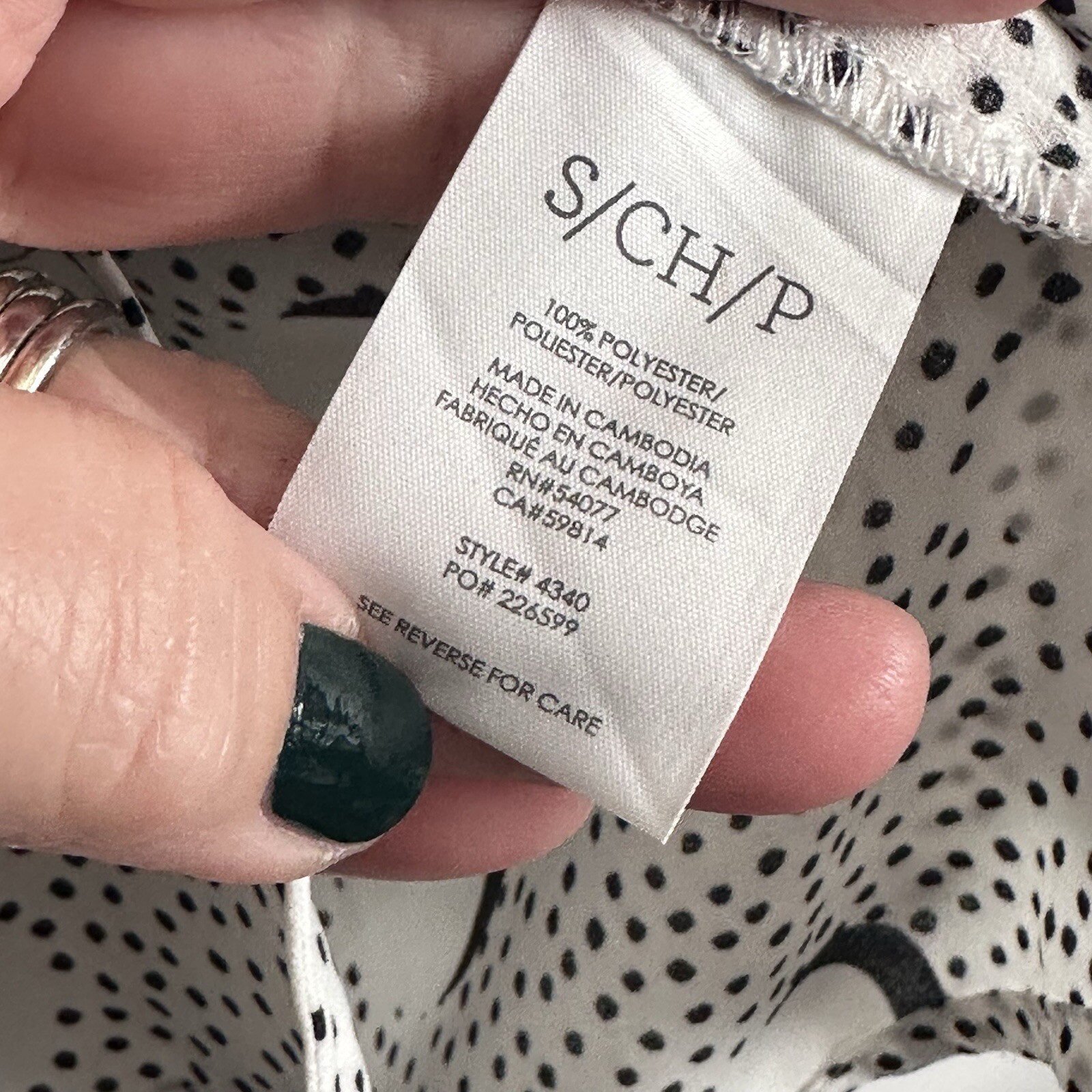 Cabi Eclipse Blouse S #4340 Button Front Long Sle… - image 7