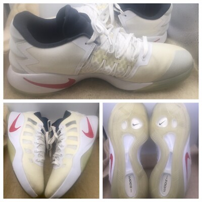 Nike Zoom Hyperdunk  Sneakers Shoes 2016 USA Home White / Red Size 15 844359-146