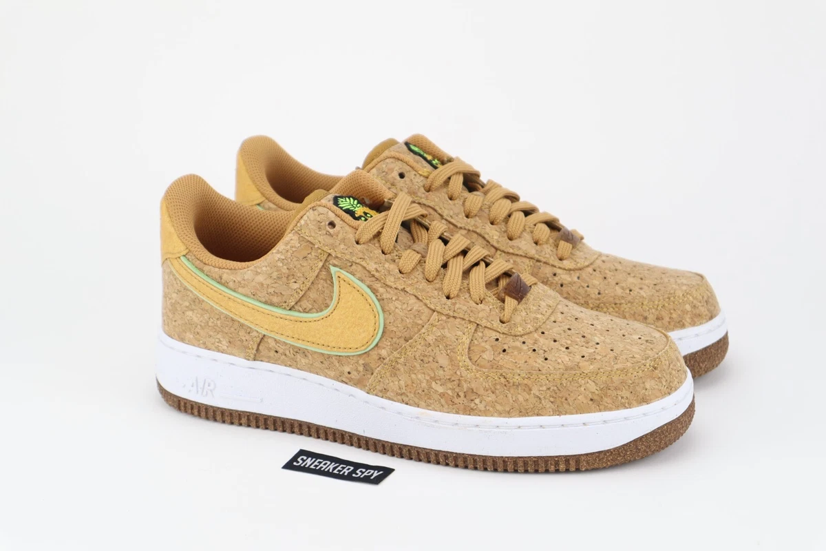 Nike Air Force 1 '07 PRM Premium PINEAPPLE CORK LIMITED DJ2536-900 SIZE 8  NEW