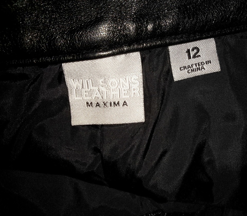 Skirt Leather MAXIMA WILSON Size eBay