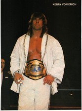 WCCW WORLD CLASS CHAMPIONSHIP WRESTLING MAG PAGE PINUP #5 (1988) KERRY VON ERICH