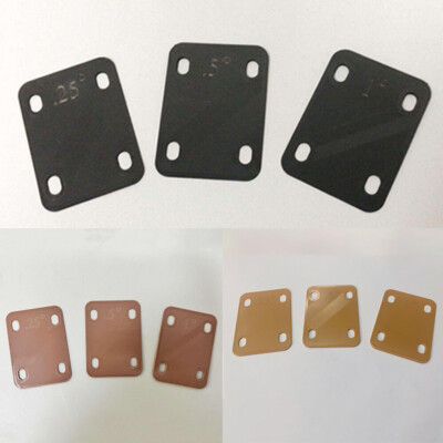 #ad #ad 3Pcs Electric Guitar Neck Shims 0.25 0.5 1 Degree Neck Plate Replacement Parts $9.99